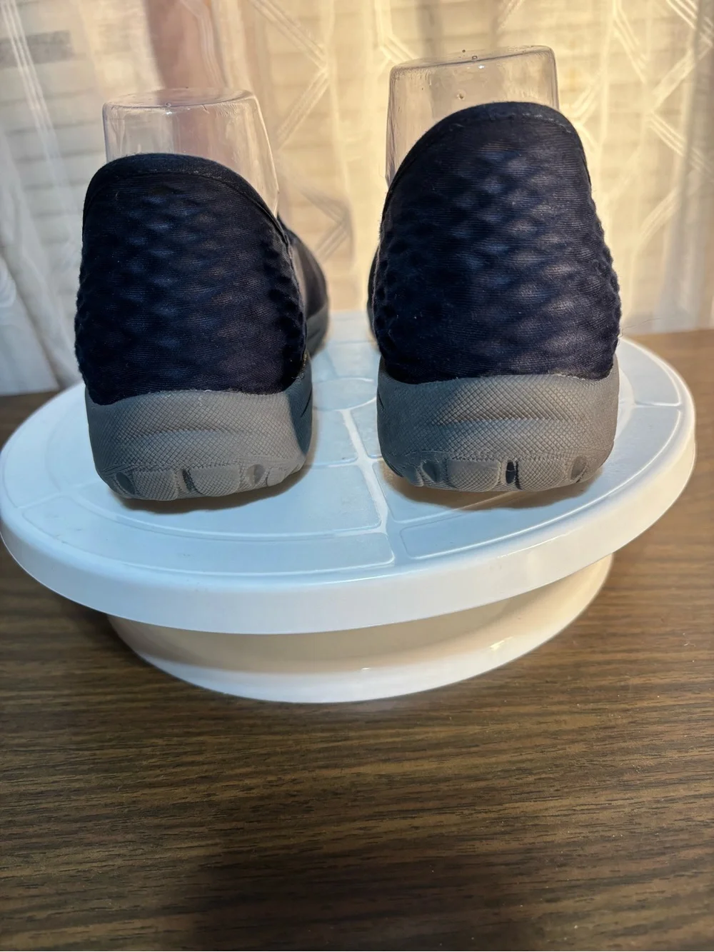 Skechers Navy Size 7 Slip-On Knit Walking Shoes